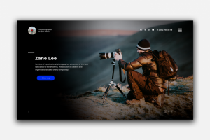 Landing page для фотографа
