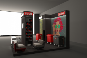 Визуализация выставочного стенда