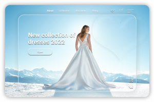 Дизайн главной страницы салона свадебных платьев