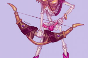 Концепт скелета-лучницы