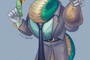 Концепт змеи-банкира