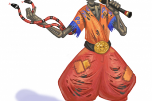 Концепт пирата-заклинателя змей в игру Sea of the Thieves