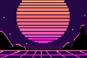 Синтвейв фон