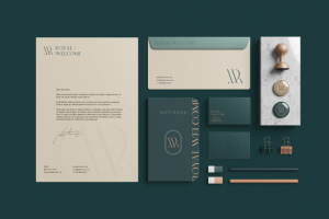 Фрагмент фирменного стиля для тревел-агенства