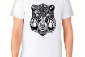 Принт для мужской коллекции футболок.