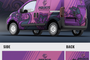 Flower shop branding