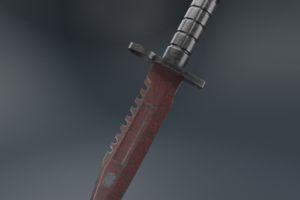 3d модель штык нож