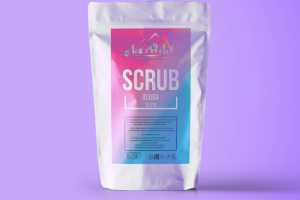 Этикетка Скраб