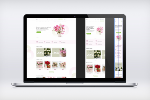 Адаптивный сайт интернет-магазина цветов