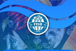 Баннер для рекламы рыбного магазина.