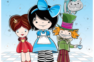 Открытка "Алиса в Стране Чудес"