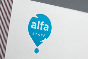 Логотип для компании "Alfa Staff"