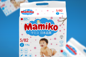 Дизайн упаковки для подгузников "Mamiko"
