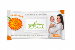 Дизайн упаковки для влажных салфеток "Izumi"