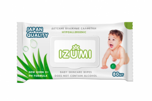 Дизайн упаковки для детских влажных салфеток "Izumi"