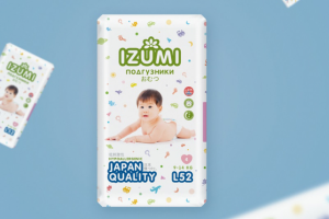 Дизайн упаковки для подгузников "Izumi"