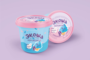 Этикетка "Мороженое Экоша" -2