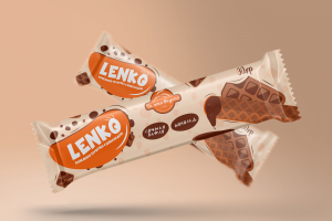 Упаковка "Вафельные трубочки LENKO"