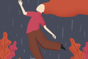 ВР "Девушка под дождем"