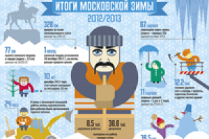 Инфографика «Итоги московской зимы»