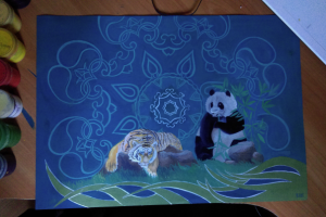 Картина на заказ в подарок девушке (заказчик её парень)