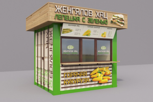 Дизайн торгового павильона (из контейнера для перевозки грузов)