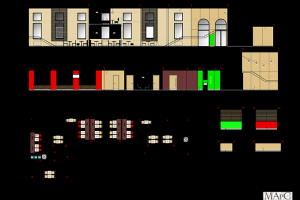 Развертка стен кафе