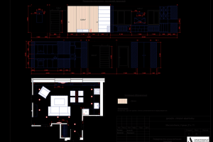 Развертка стен кухни-гостиной и прихожей