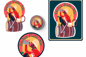 Оформление для крафтового пива IPA