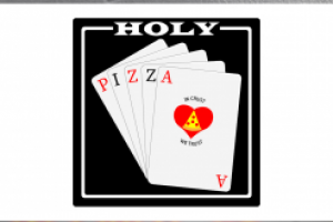 Логотип для пиццерии HOLY PIZZA (Вариант 2)