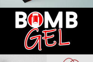 логотип для бренда гель-лаков BOMB GEL