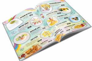 Меню детского кафе
