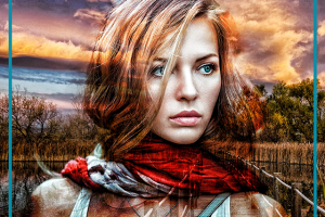 Обработка фото девушки в стиле "Nature"