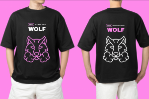 Логотип для вейп магазина "Wolf"