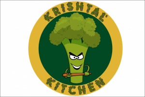 Логотип для вегетарианского блога "Krishtal` Kitchen"