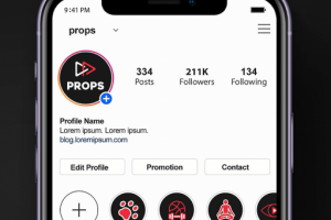 Оформление профиля Instagram с видео развлекательного характера