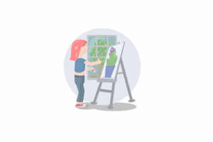 Иллюстрация "Художница"