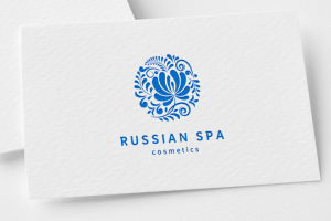 Логотип для косметического бренда "Russian Spa"