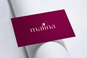 Логотип для студии красоты "Малина"