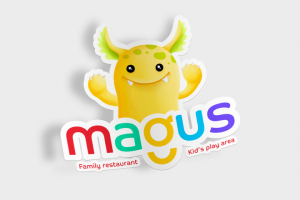 Логотип для детского развлекательного центра "Magus"