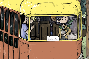 иллюстрация трамвай