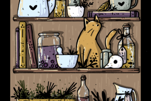 иллюстрация полочки