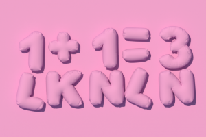 Motion-анимация надувного текста для бренда одежды LKLNL