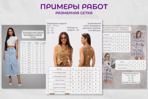 Инфографика размерной сетки