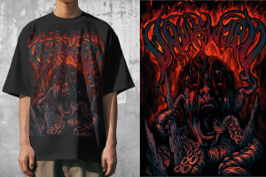 Дизайн авторской иллюстрации-принта для футболки