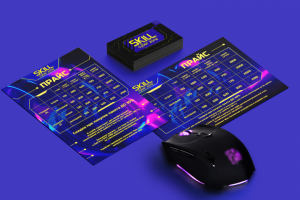 Разработка полиграфии для компьютерного клуба