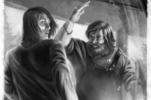 Иллюстрация к книге Д. Фостера "На разных берегах"