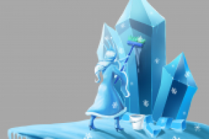 Иллюстрация к сказке про снежинку