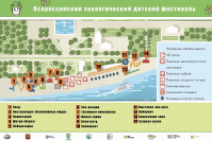Схема зонирования к детскому экологическому фестивалю
