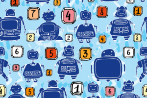 Бесшовный паттерн Роботы